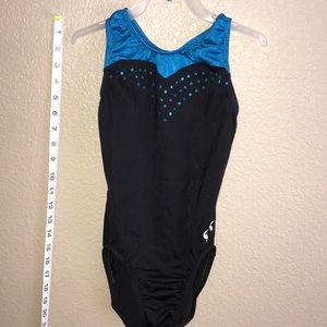 GK leotard black and blue AXS